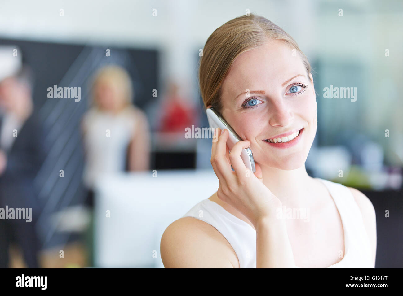 People making phone calls in hires stock photography and images Alamy