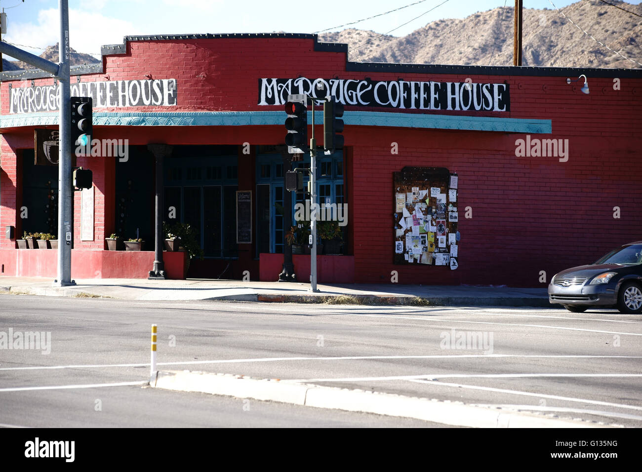 Café Yucca Valley Stock Photo