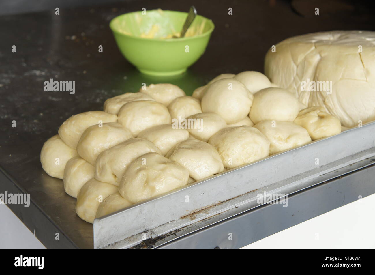 roti canai dough Stock Photo