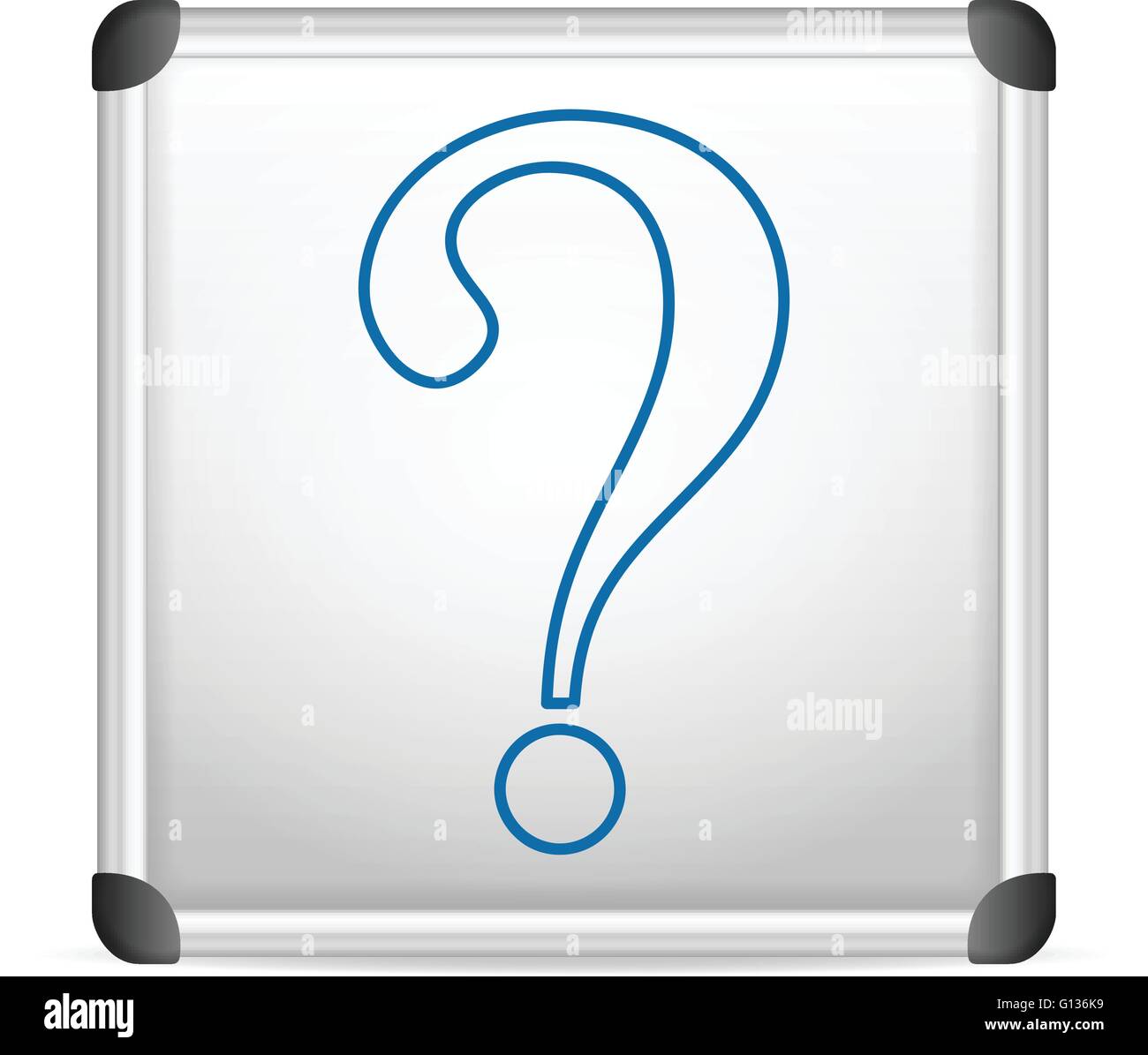 whiteboard question on a white background Stock Vector Image & Art Alamy