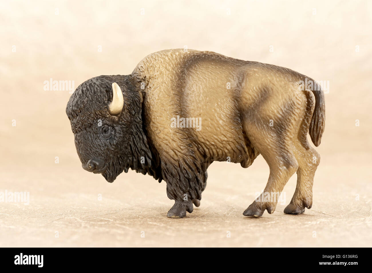 Figure of american bison.Modelo de bisonte Stock Photo