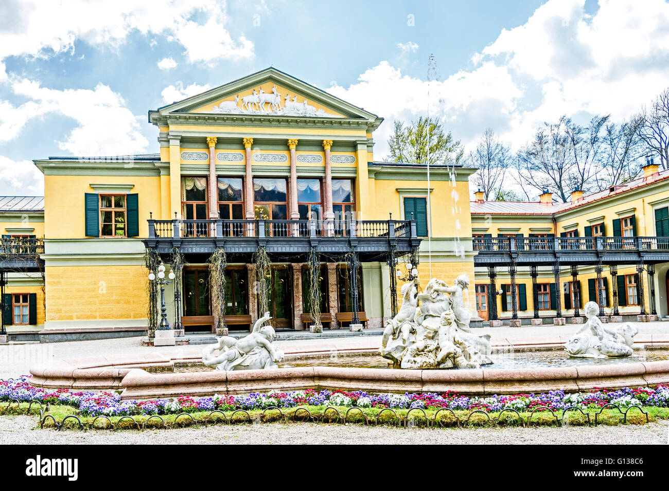 Bad Ischl (Austria), Villa of the emperor Franz Josef, where he signed the declaration of war 1914; Kaiservilla in Bad ischl Stock Photo