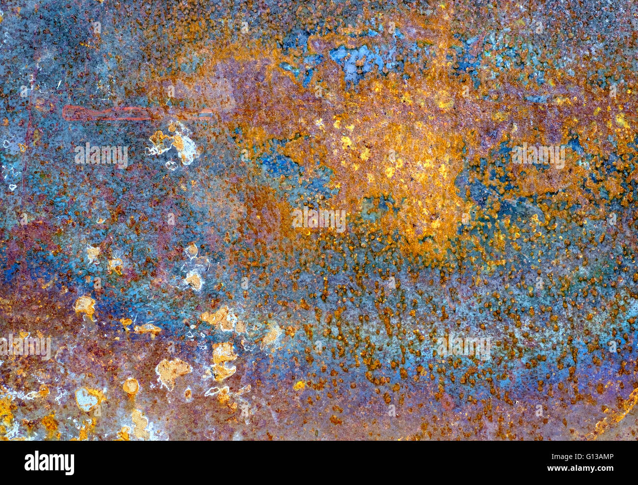 rusty corroded plate Stock Photo