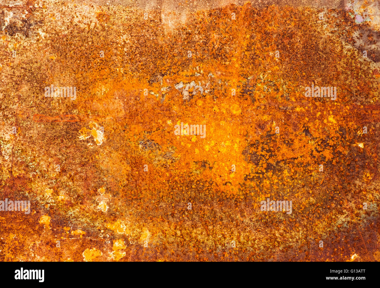 rusty corroded plate Stock Photo