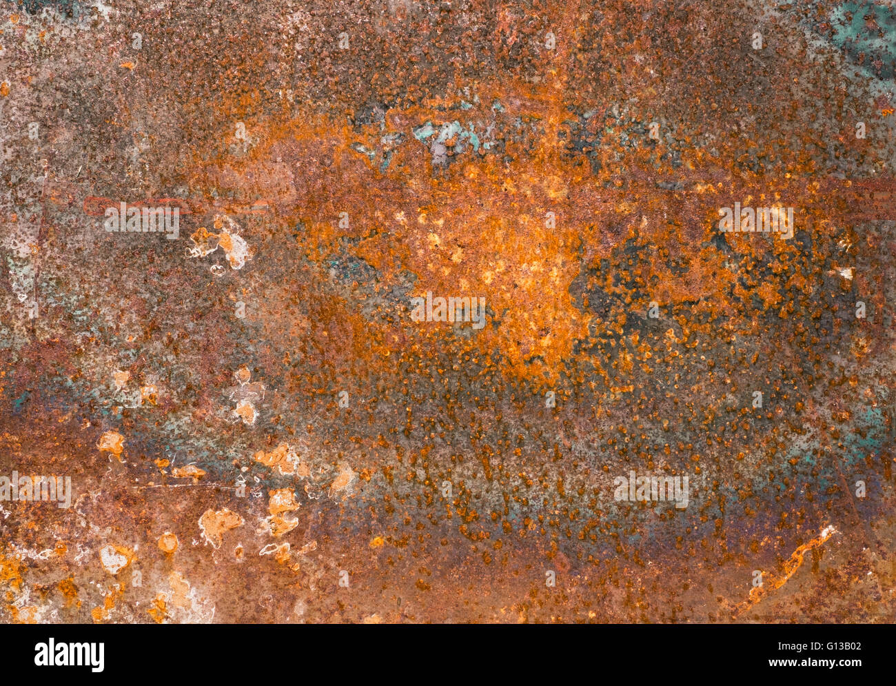 rusty corroded plate Stock Photo