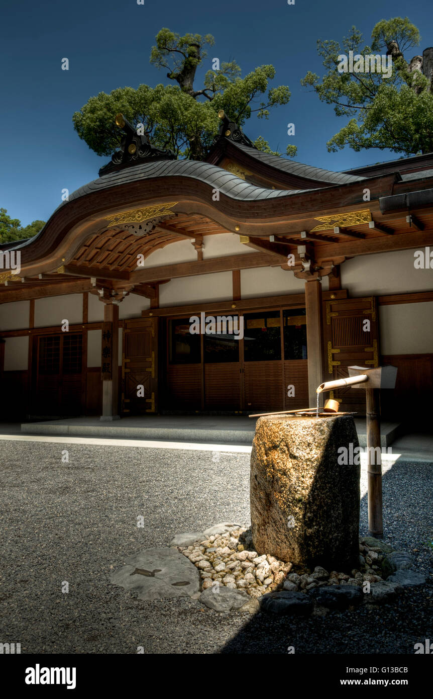Shinto shrine at Ise Jingu complex, Japan Stock Photo