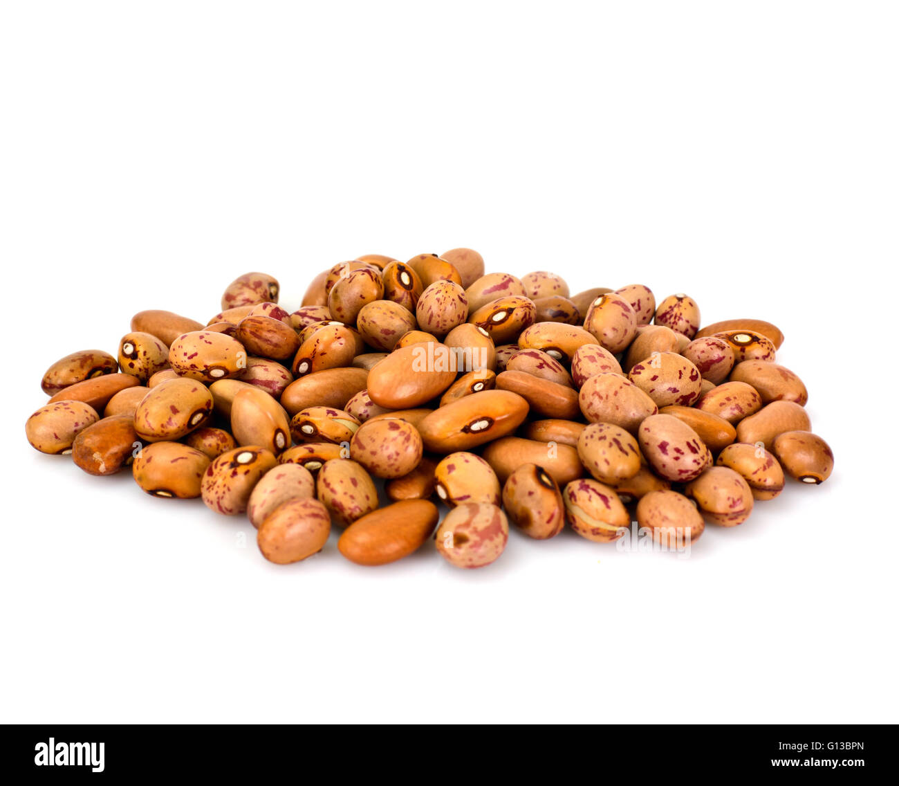 Dried Beans on White Background Stock Photo Alamy