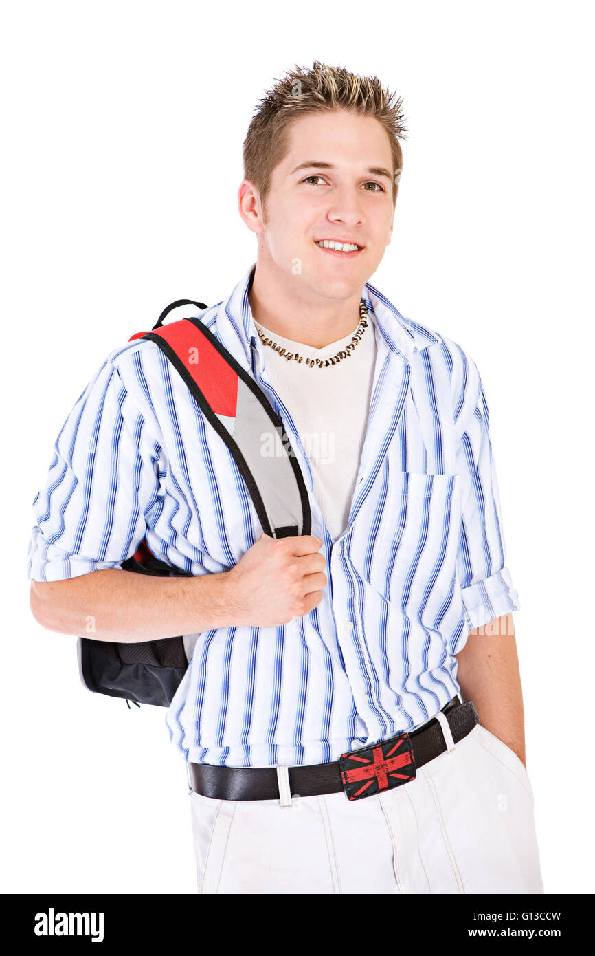 Series Of A Young Man Getting Ready For College With Packing Boxes And Series Of A Young Man Getting Ready For College With Packing Boxes And