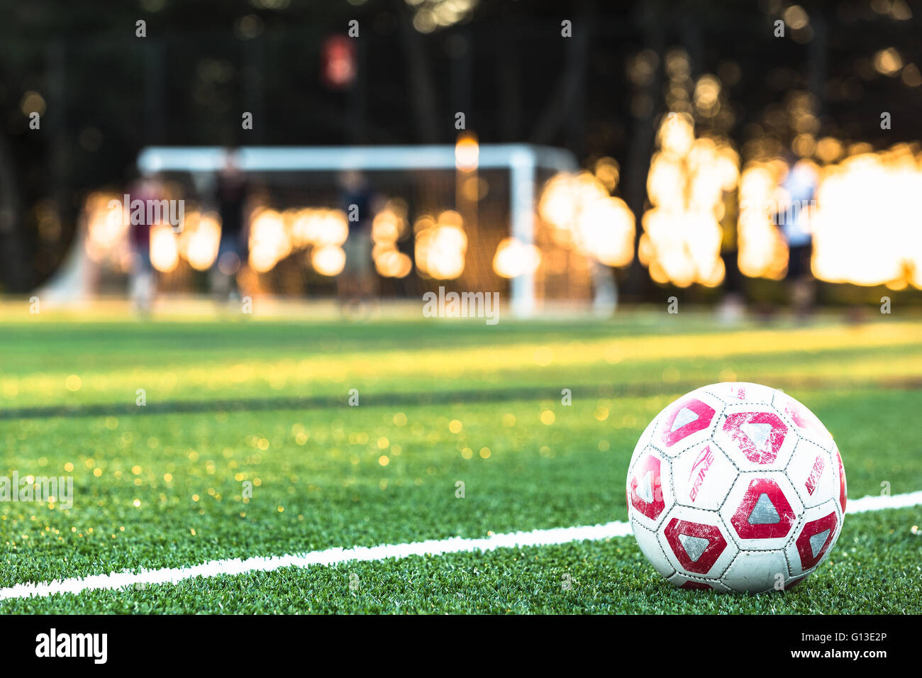 Soccer game at Beach Chalet soccer field, Golden Gate Park, San Francisco, CA Stock Photo Alamy