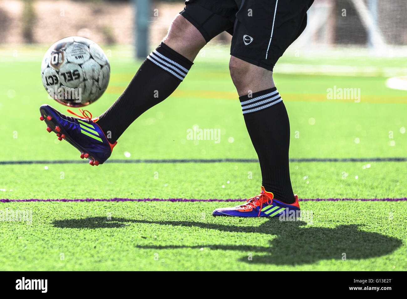 Soccer game at Beach Chalet soccer field, Golden Gate Park, San Francisco, CA Stock Photo Alamy
