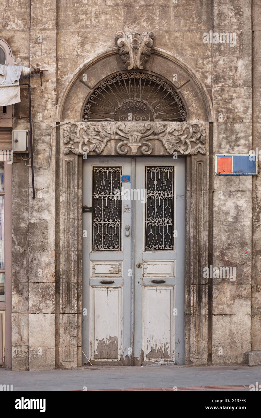 Traditional door in Hatay, Turkey Stock Photo