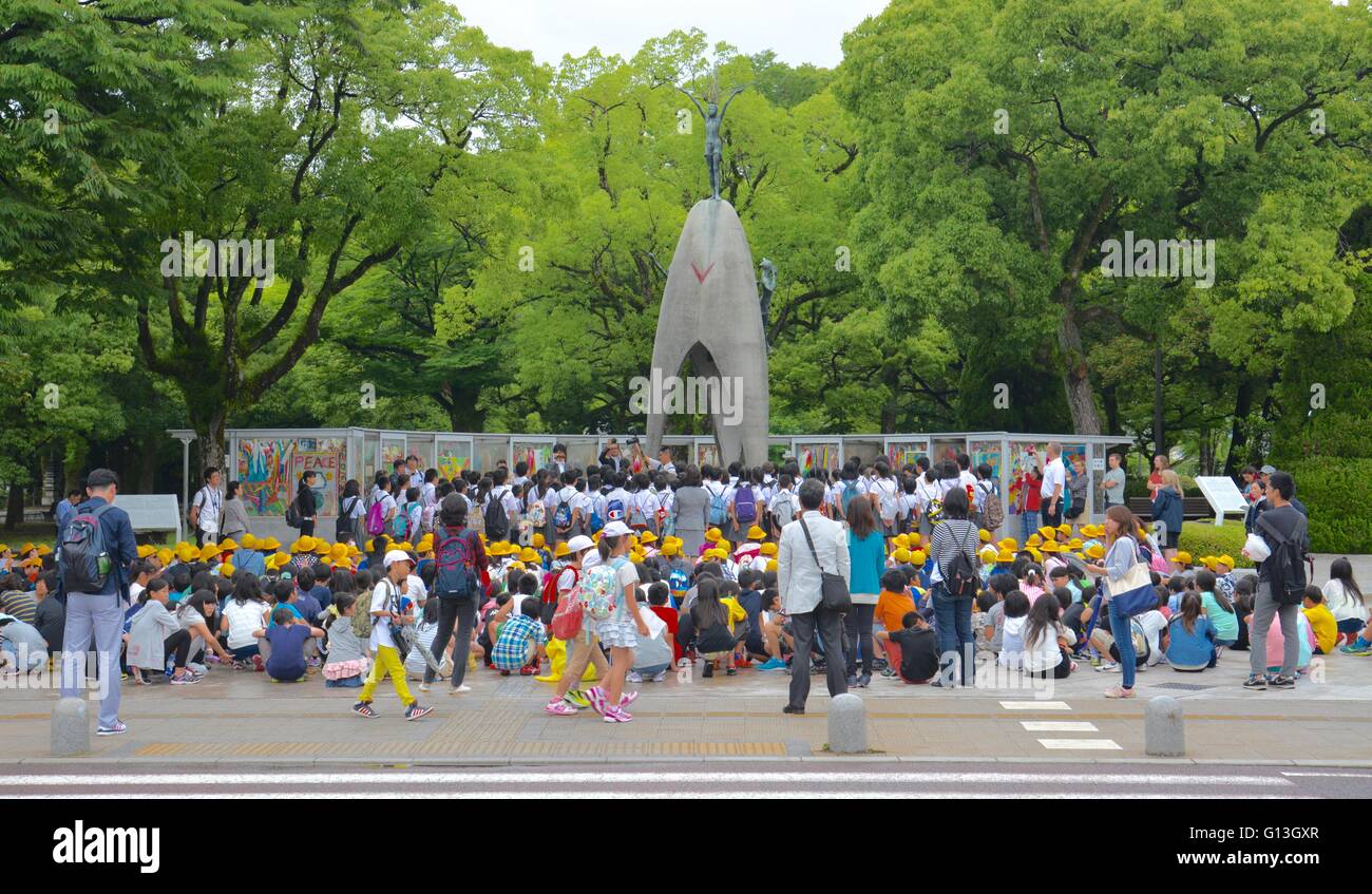 Children's Peace Monument Hiroshima Stock Photo