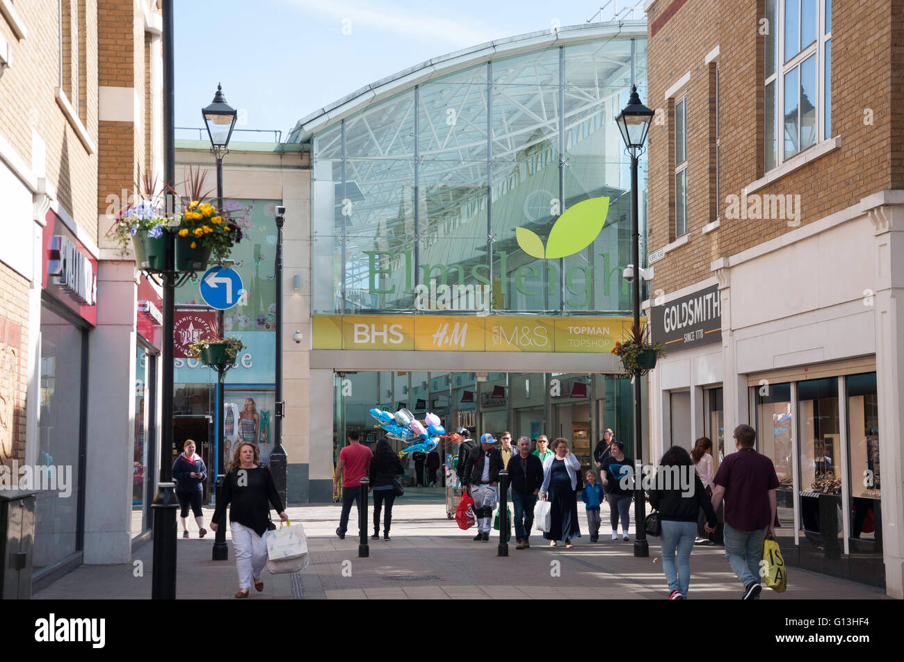 Elmsleigh Shopping Centre and High Street, Staines-upon-Thames, Surrey,  England, United Kingdom Stock Photo - Alamy