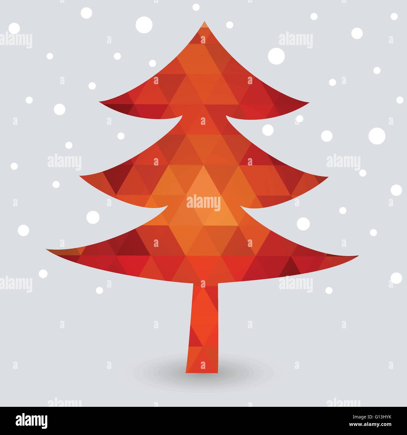 Geometric christmas tree Stock Vector Images - Alamy