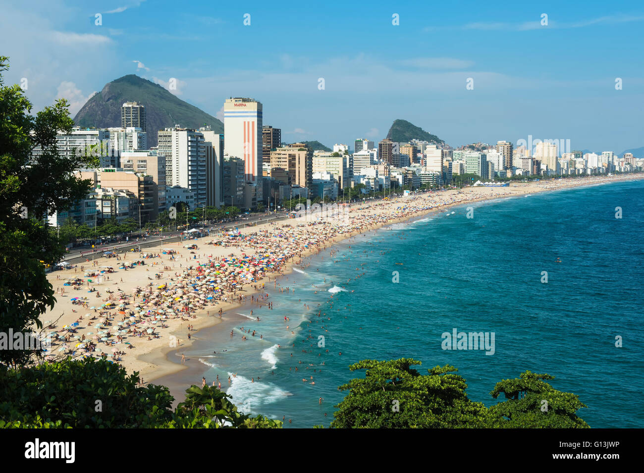 Leblon beach, Rio de Janeiro, Brazil Stock Photo