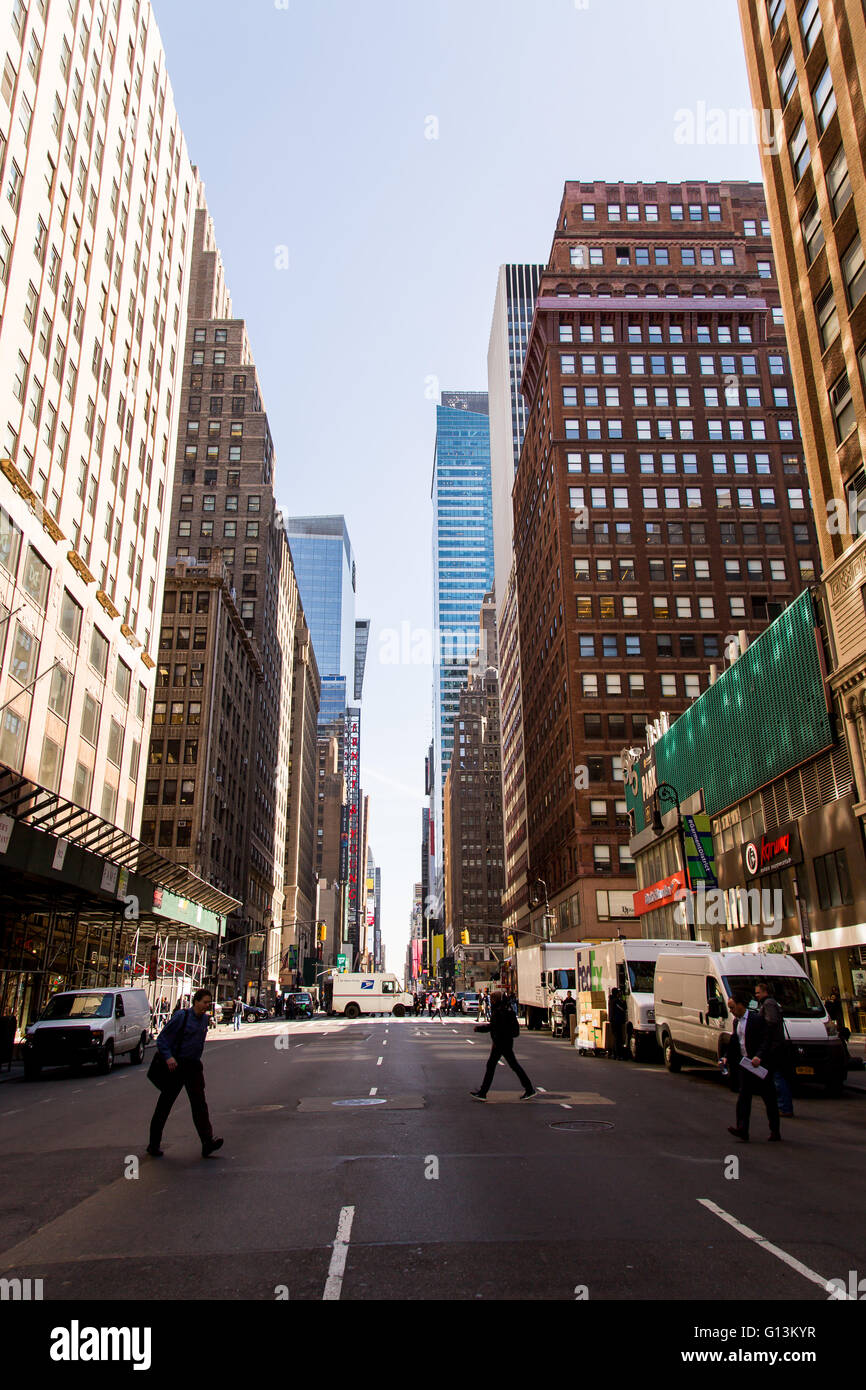 NEW YORK, USA APRIL 21, 2016 Buildings on the Times Square, New York. Times Square is the