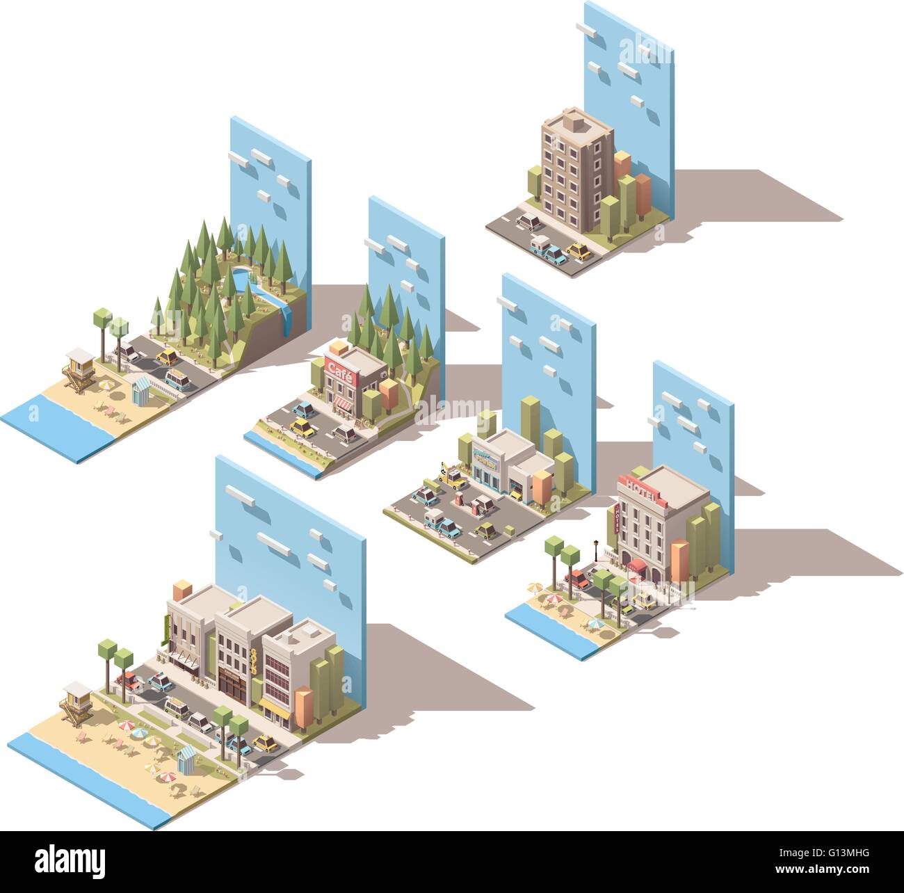 Vector isometric car travel illustrations Stock Vector Image & Art - Alamy
