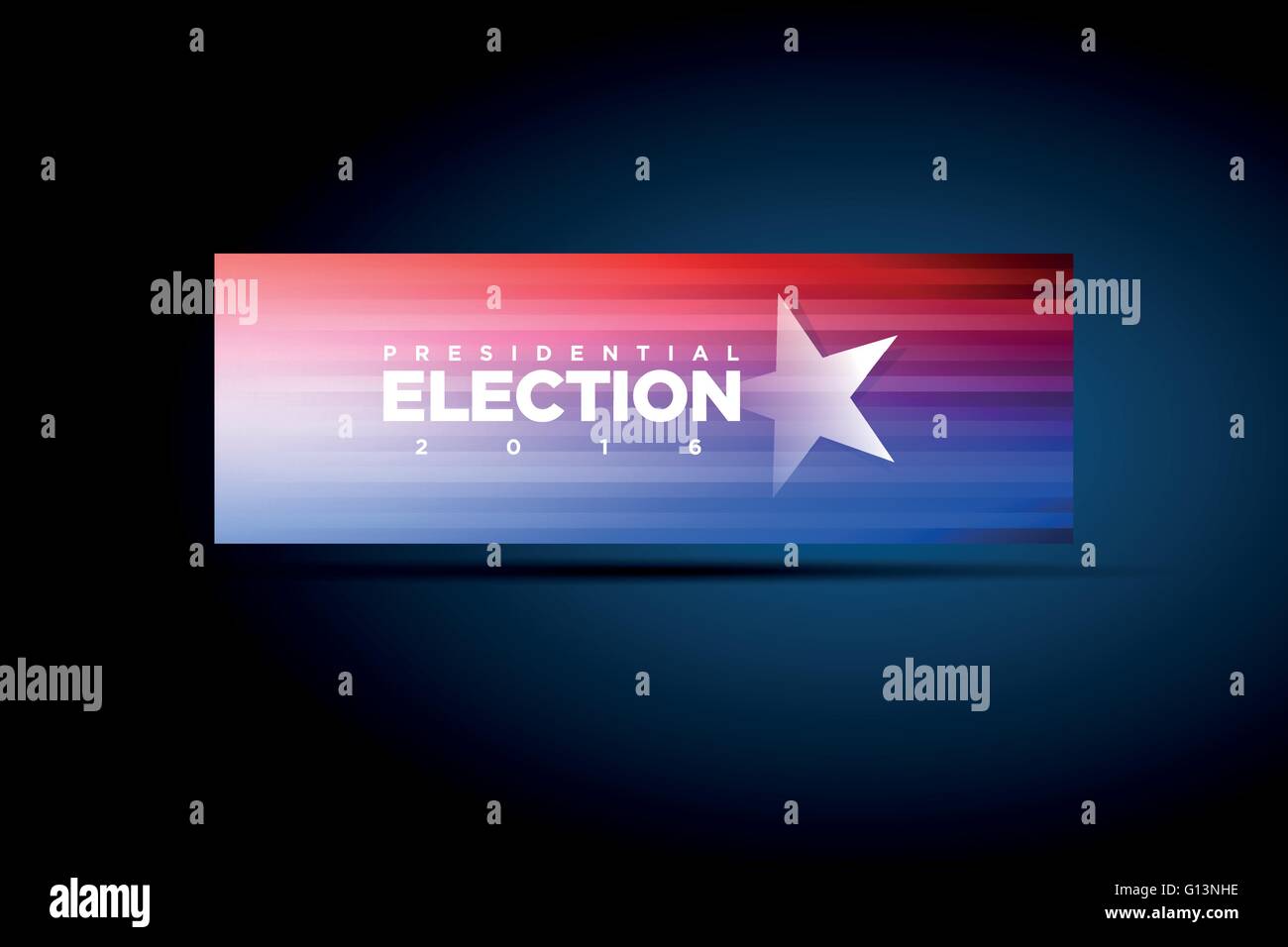Vector banner for presidential election. Stock Vector