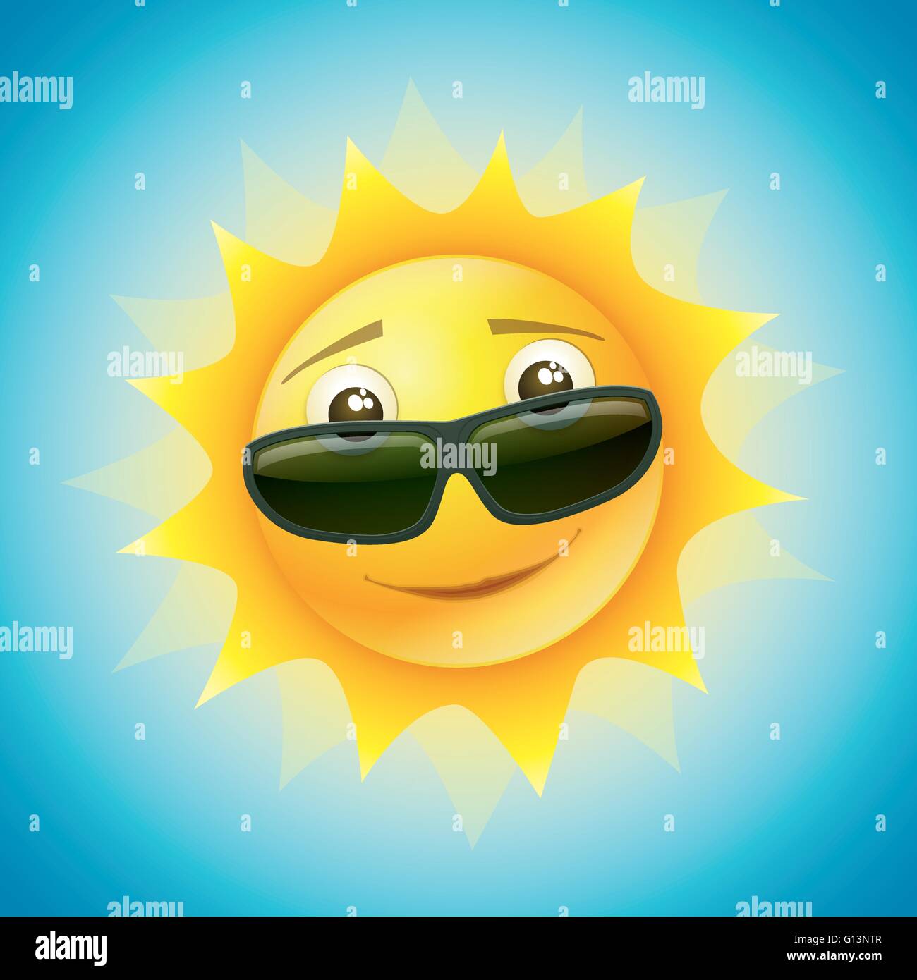 Sun cartoon character Stock Vector Images - Alamy