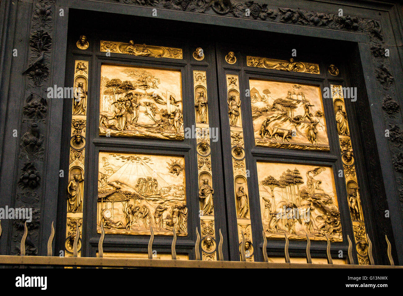 Gates Of Paradise By Lorenzo Ghiberti Florence Baptistery