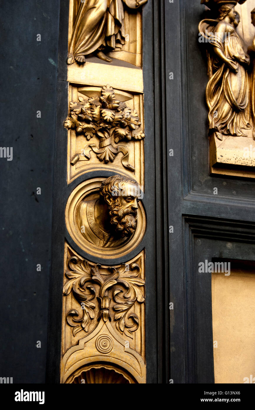 Gates Of Paradise By Lorenzo Ghiberti Florence Baptistery Stock