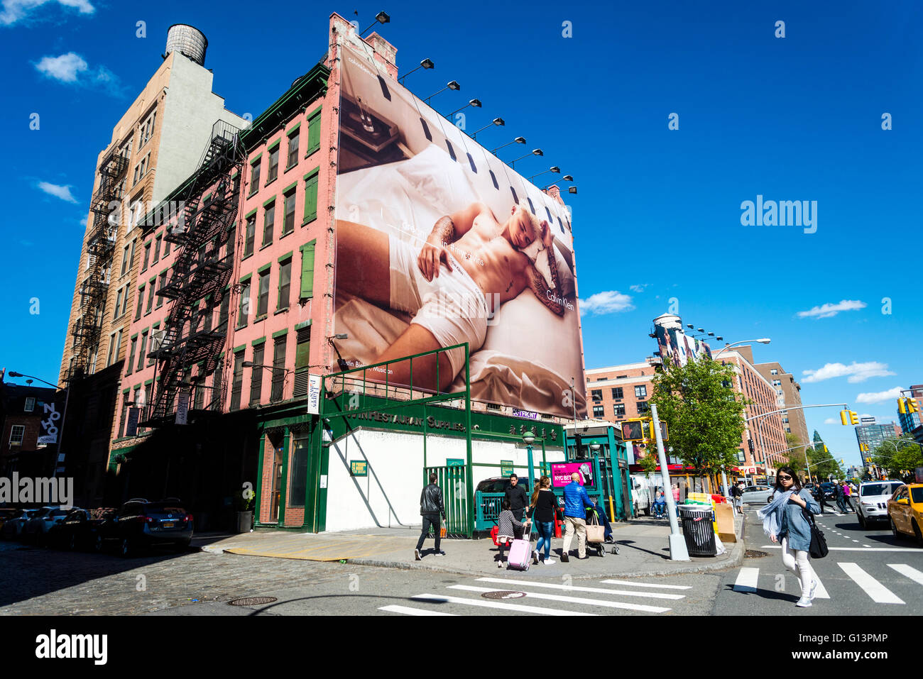 New York NY May 8th 2016 Calvin Klein billboard advertisement in
