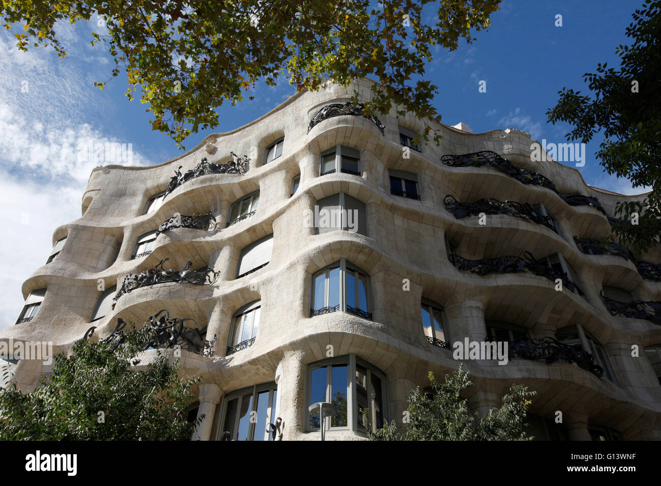 Casa Milà, popularly known as ‘La Pedrera’ (the stone quarry