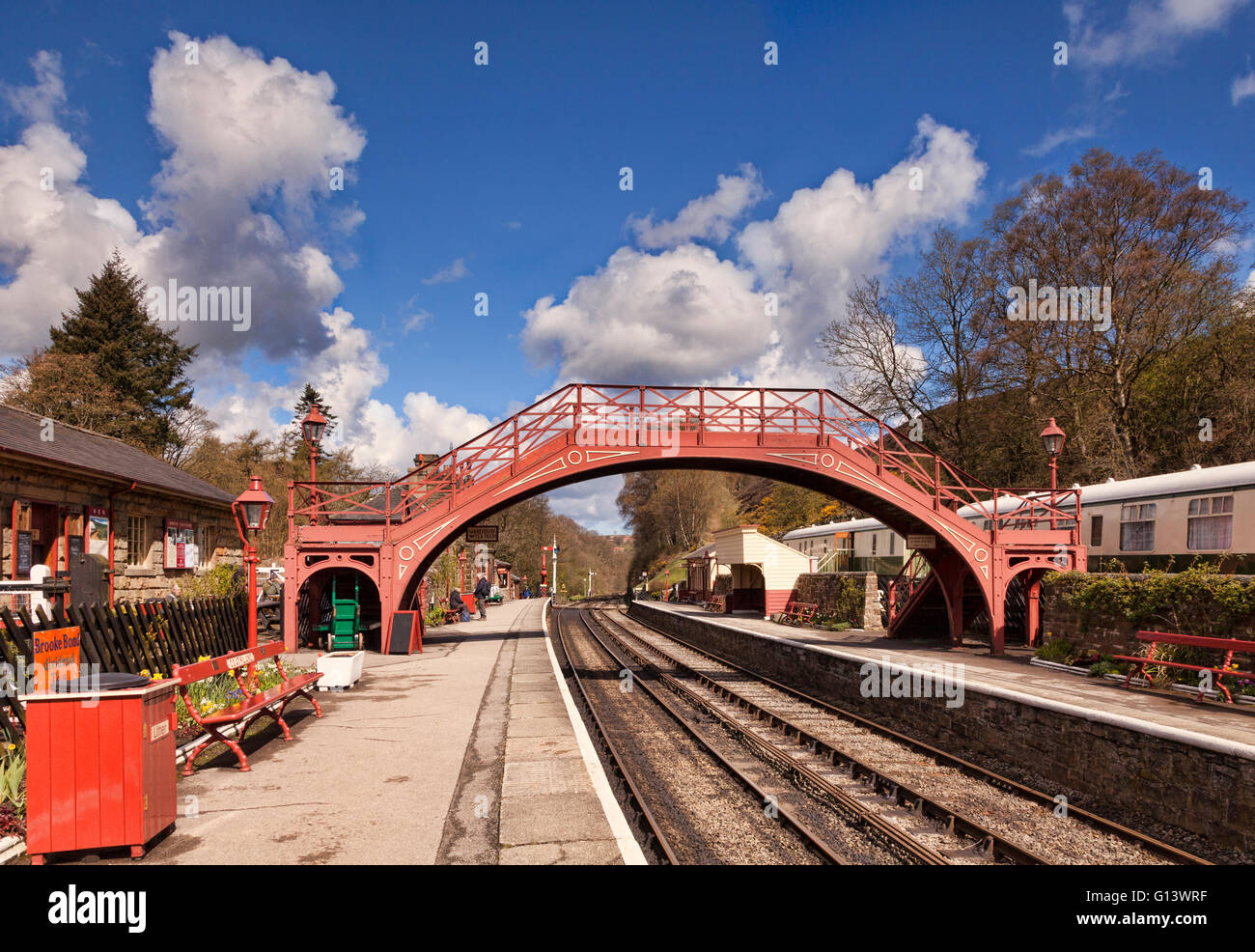 Goathland Station, used in Downton Abbey, as Aidensfield Station in the