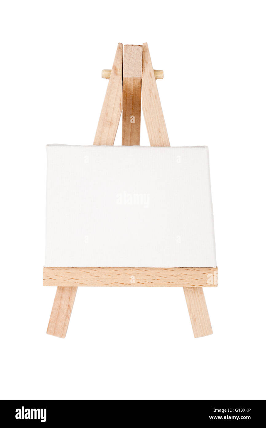 Small Easel On A White Background Stock Photo - Download Image Now - Easel,  Small, Empty - iStock