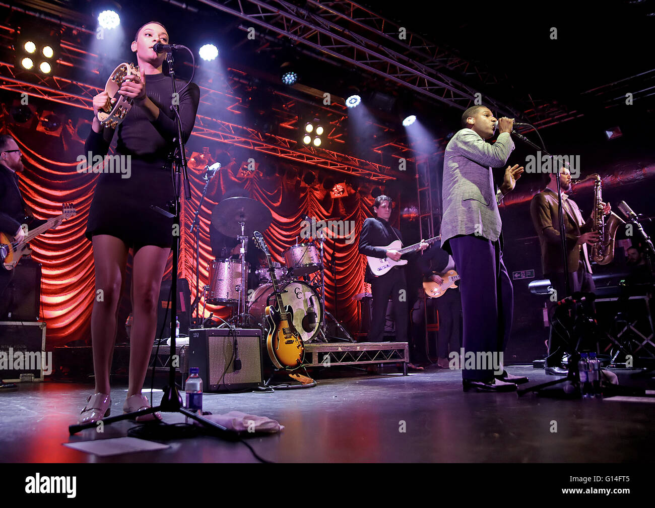 Leon Bridges performing at Liverpool O2 Academy Featuring: Leon Bridges ...