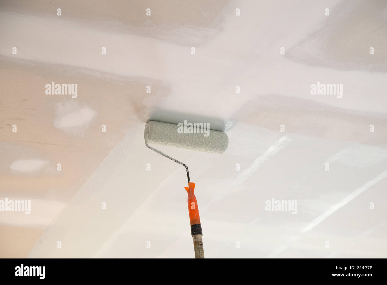 Painting Gypsum Plaster Ceiling Painting Stock Photos Painting