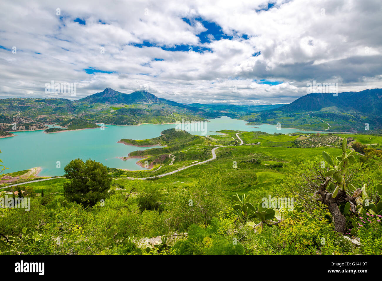 Zahara de la sierra aerial hi-res stock photography and images - Alamy