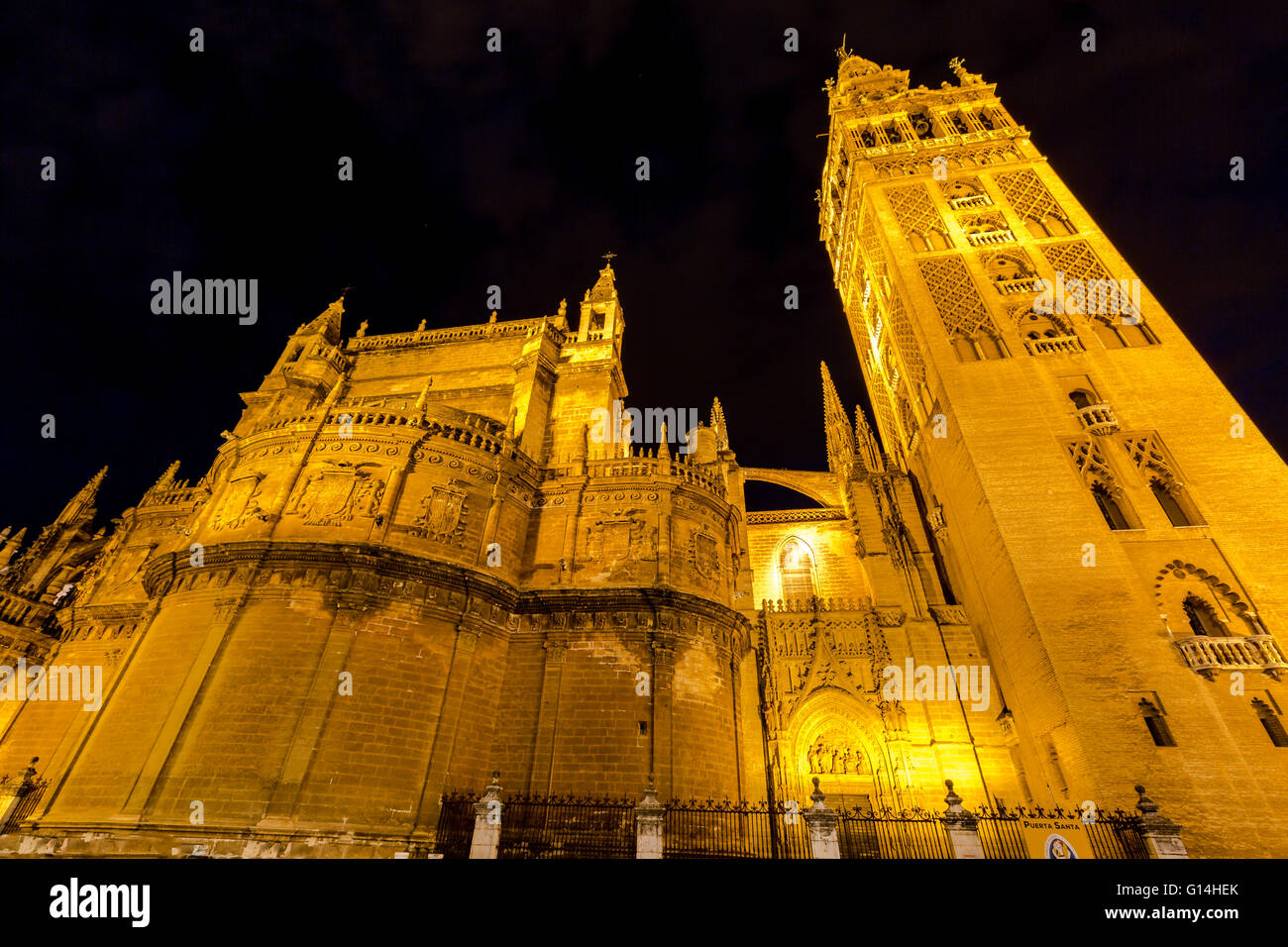 Seville night view hi-res stock photography and images - Alamy