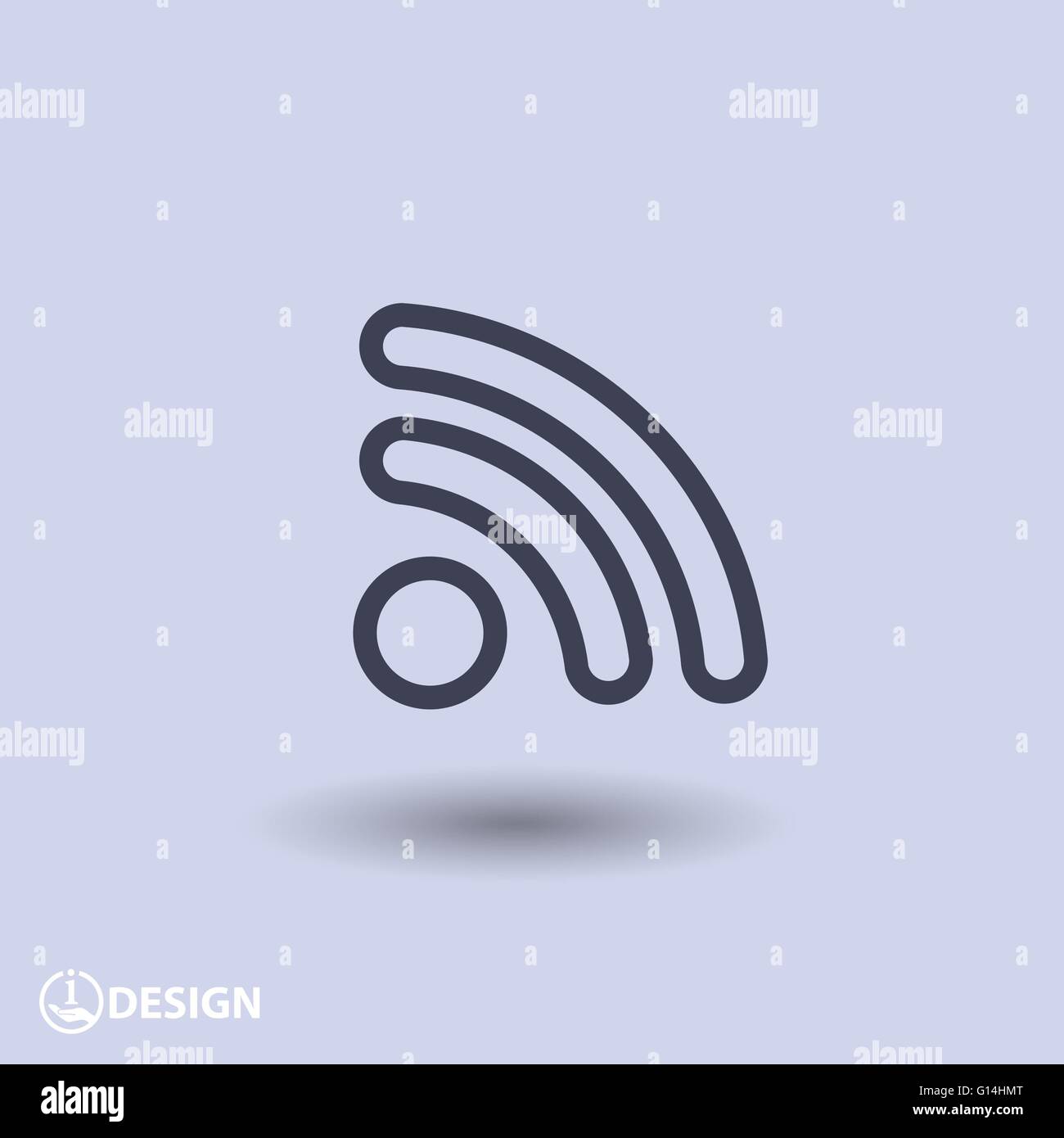 Icon rss vector concept illustration Stock Vector Images - Alamy