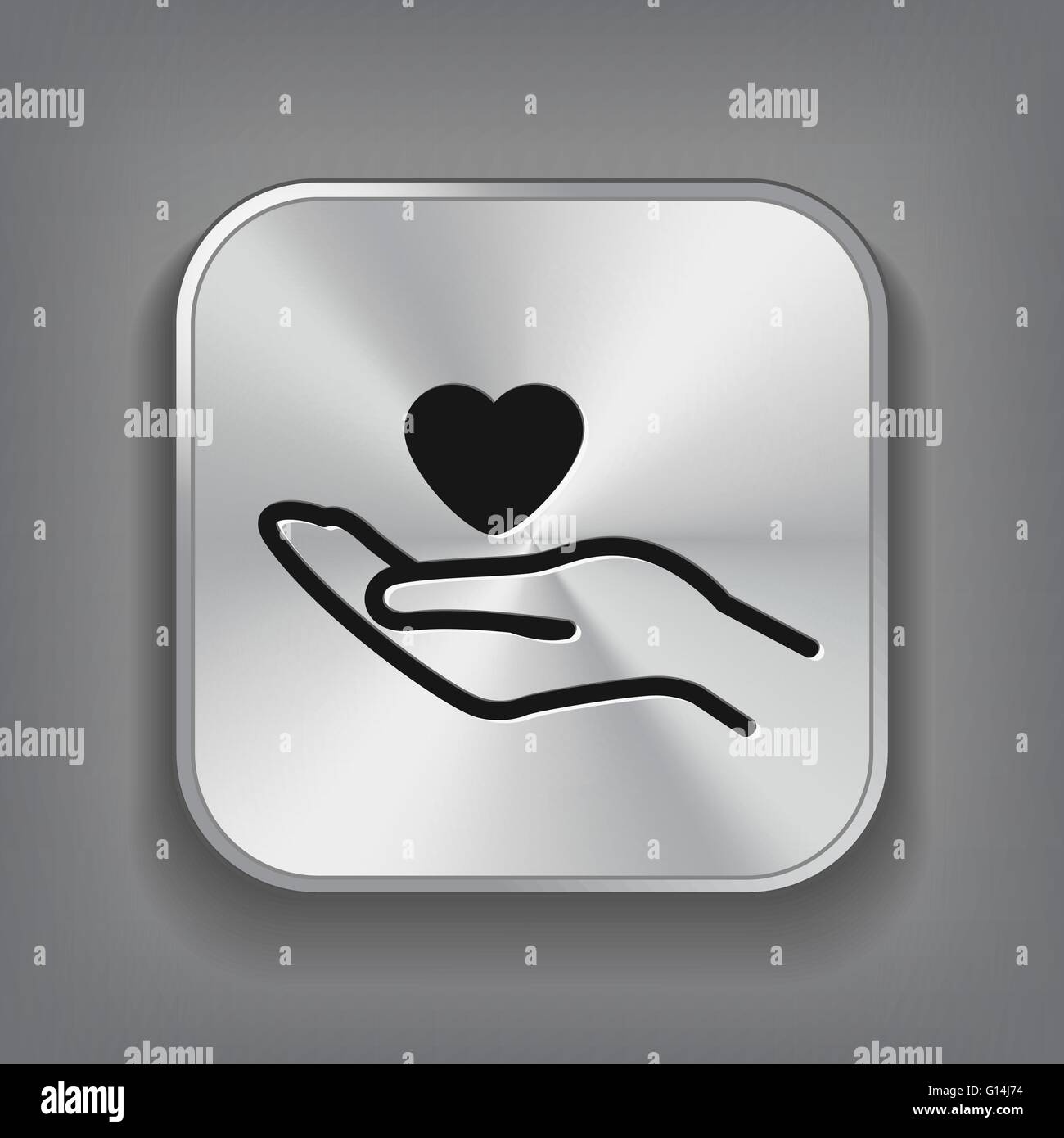 heart in hand icon Stock Vector Image & Art - Alamy