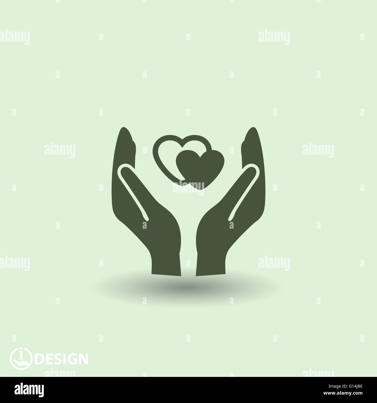 heart in hand icon Stock Vector Image & Art - Alamy