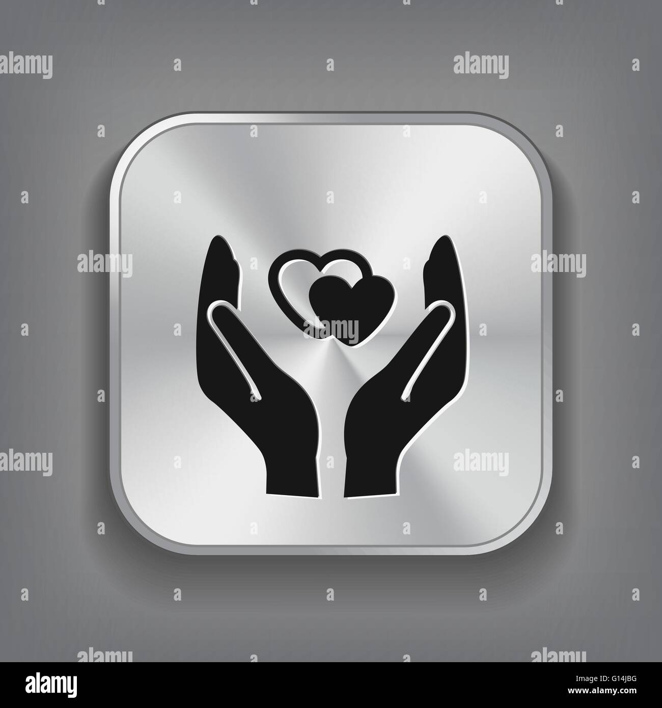 heart in hand icon Stock Vector Image & Art - Alamy