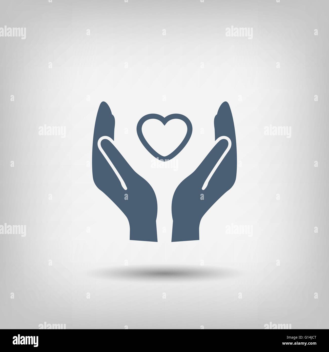 heart in hand icon Stock Vector Image & Art - Alamy