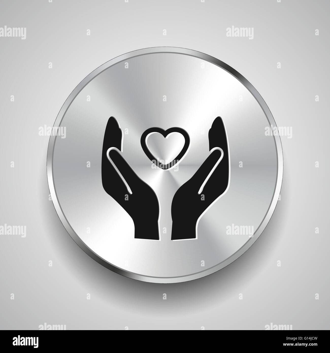 heart in hand icon Stock Vector Image & Art - Alamy