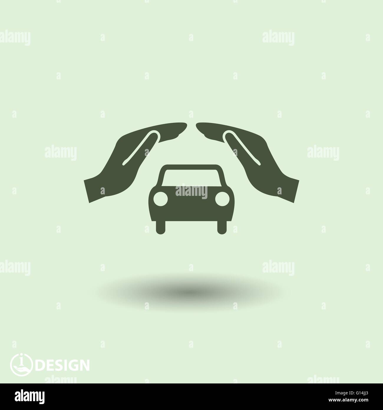 car in hand icon Stock Vector Image & Art - Alamy