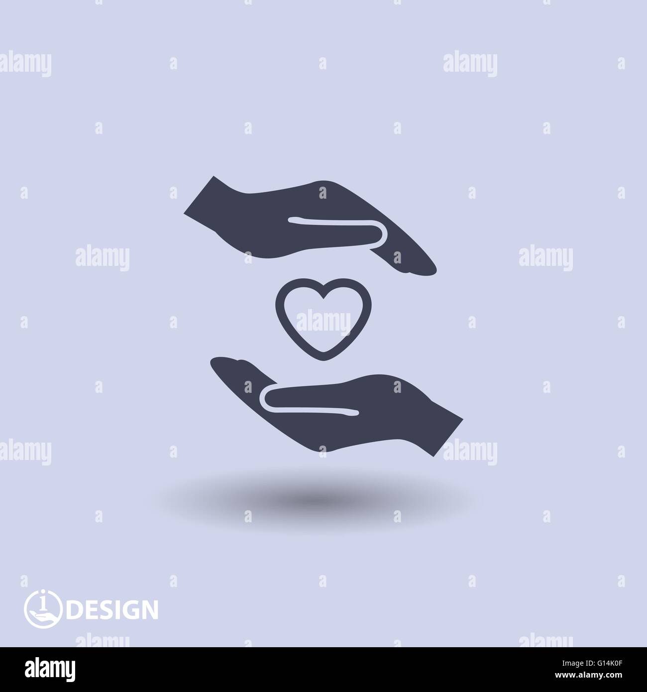 heart in hand icon Stock Vector Image & Art - Alamy
