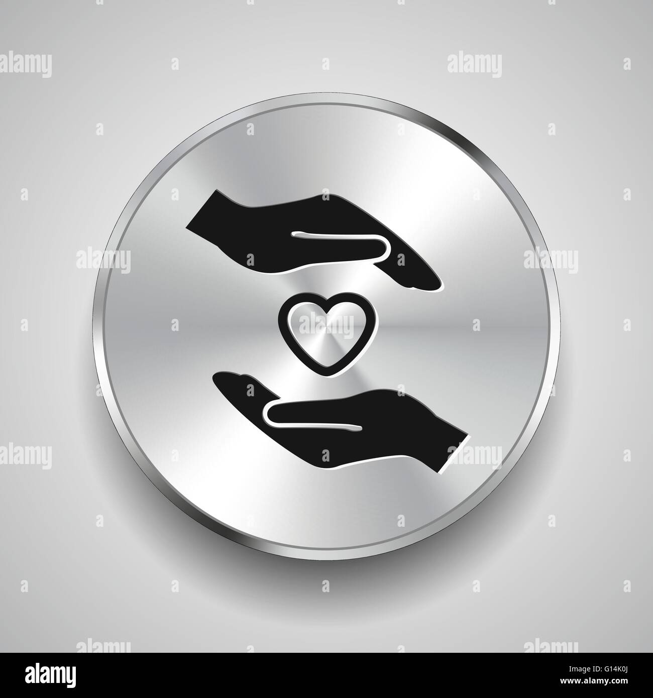heart in hand icon Stock Vector Image & Art - Alamy