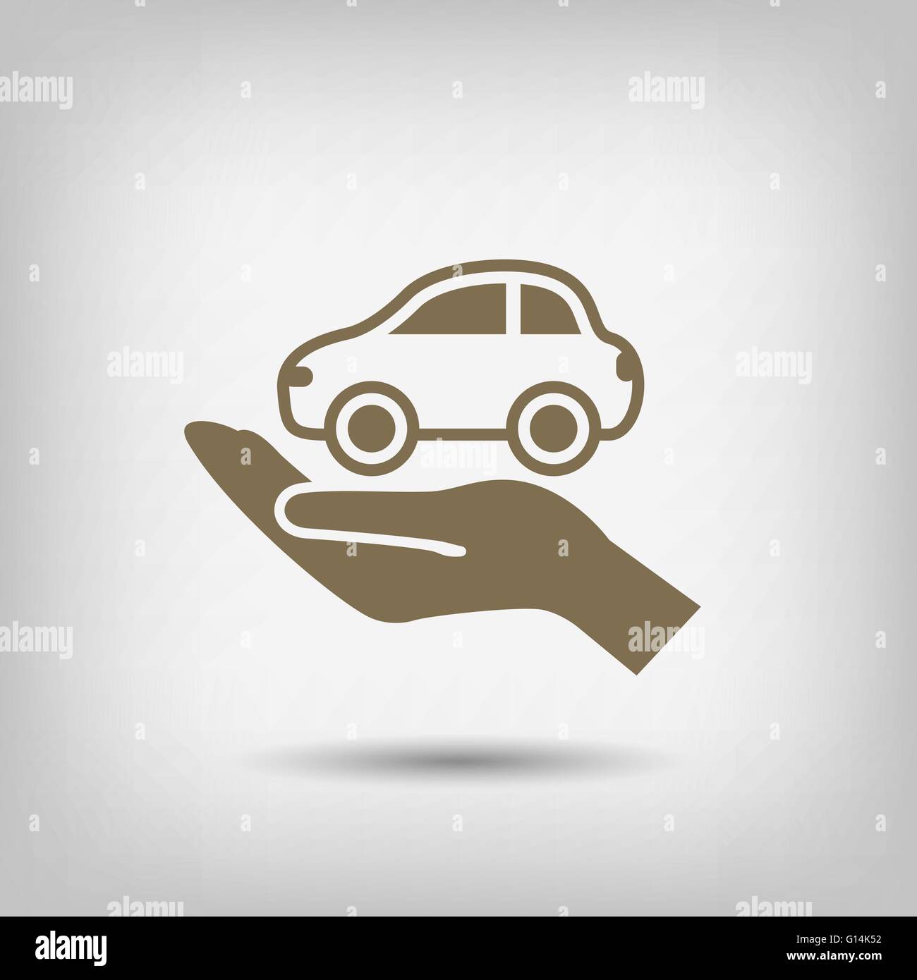 car in hand icon Stock Vector Image & Art - Alamy