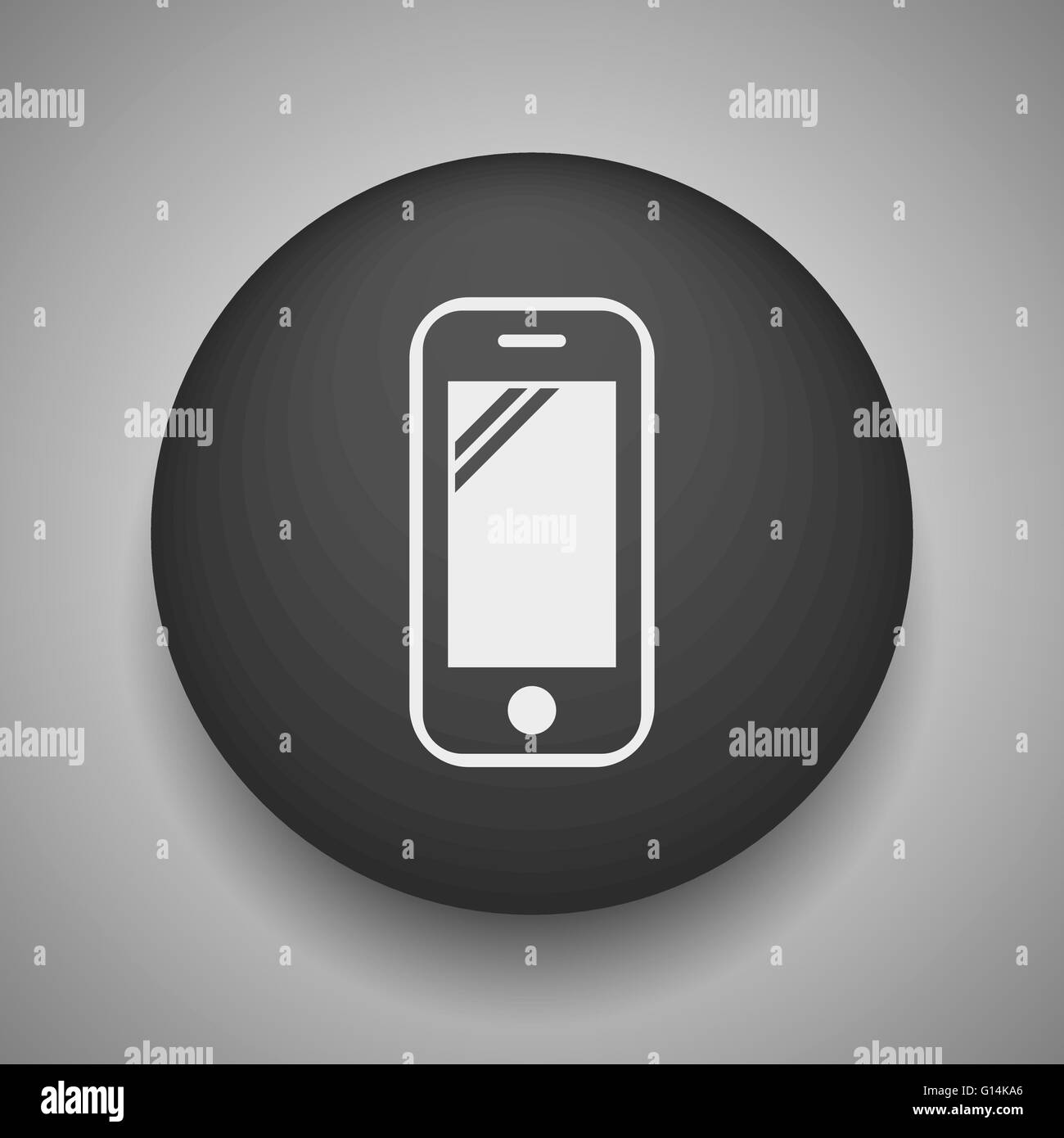 Mobile symbol vector vectors Black and White Stock Photos & Images - Alamy