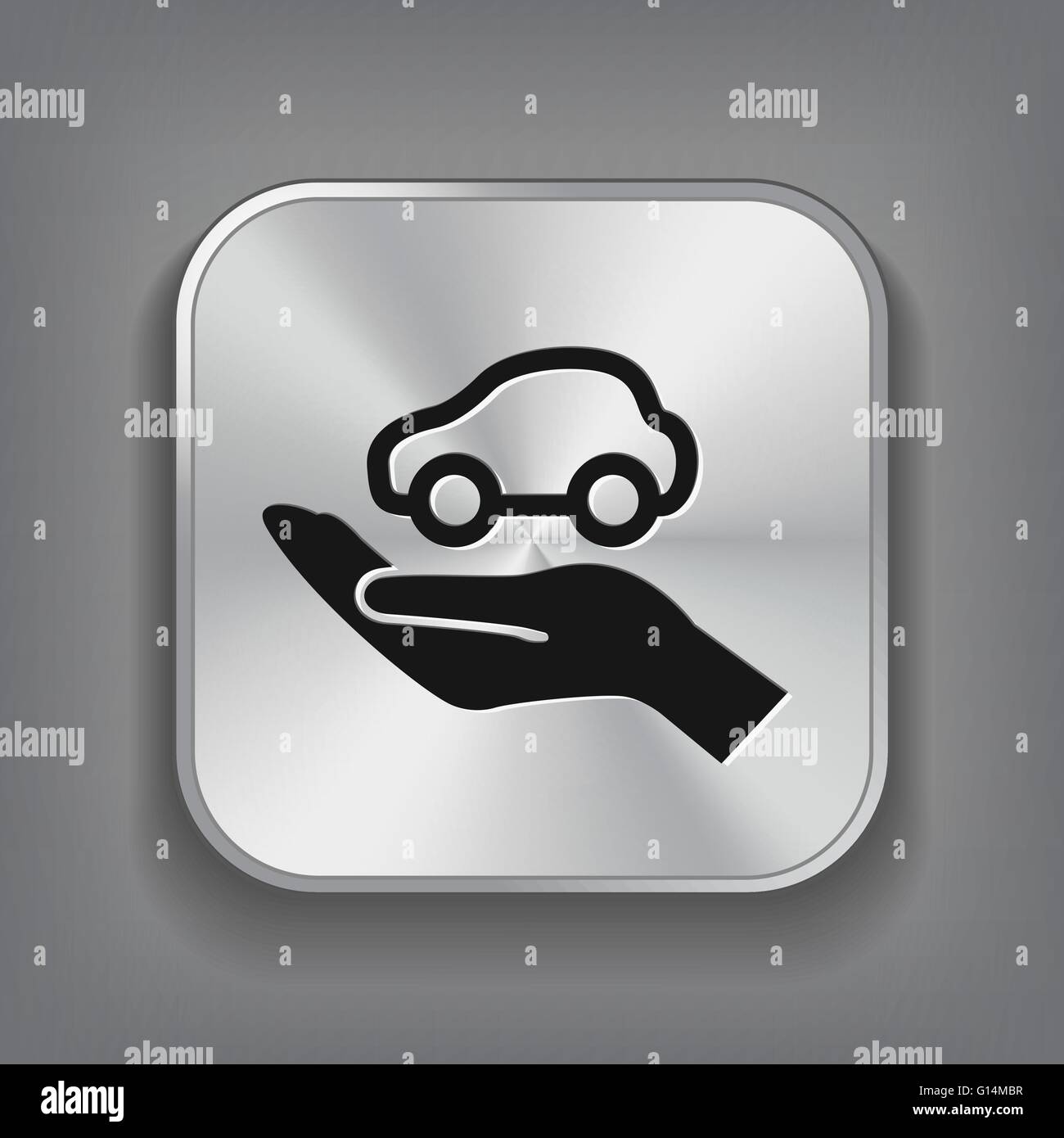 car in hand icon Stock Vector Image & Art - Alamy