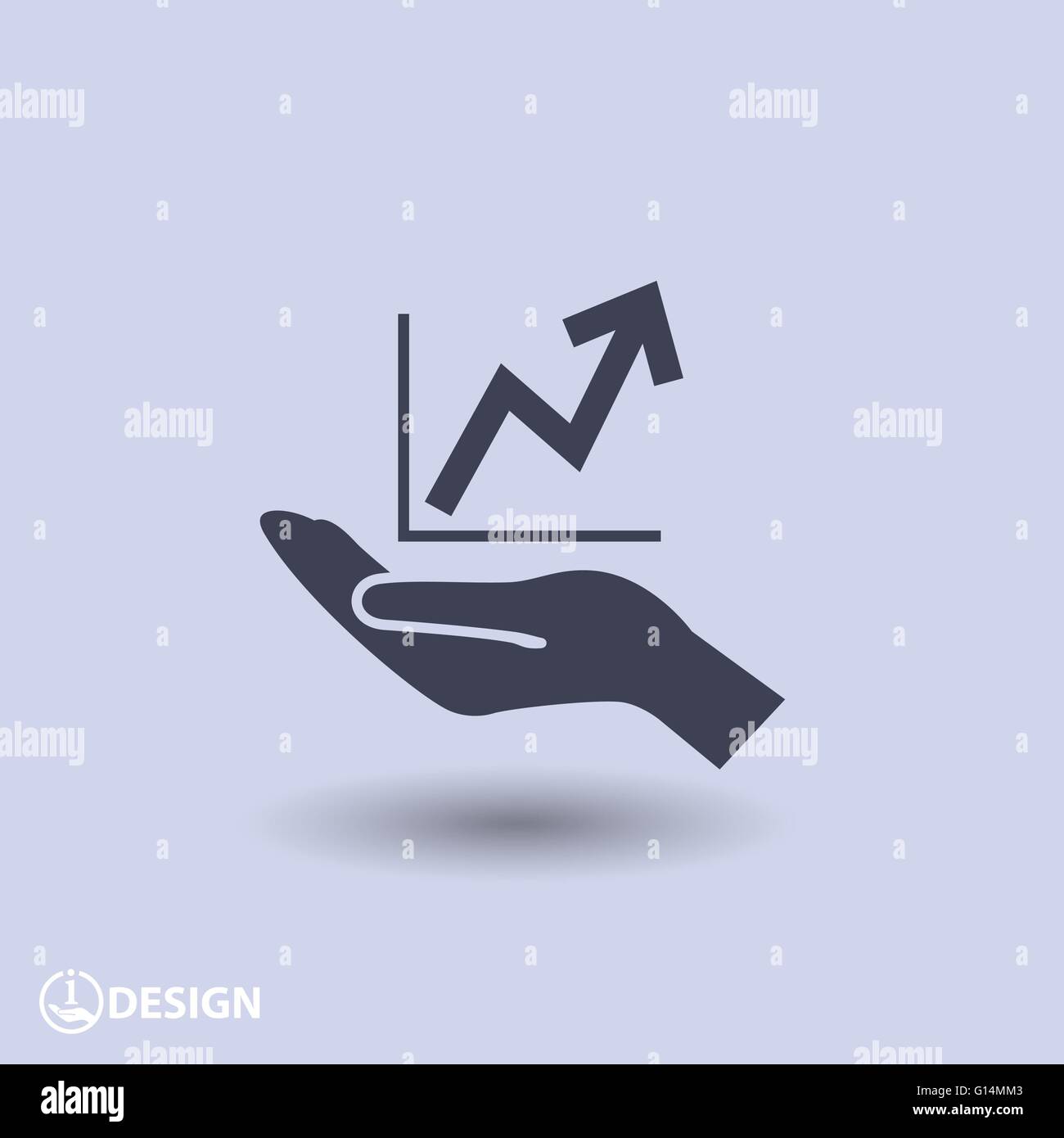 graph in hand icon Stock Vector Image & Art - Alamy