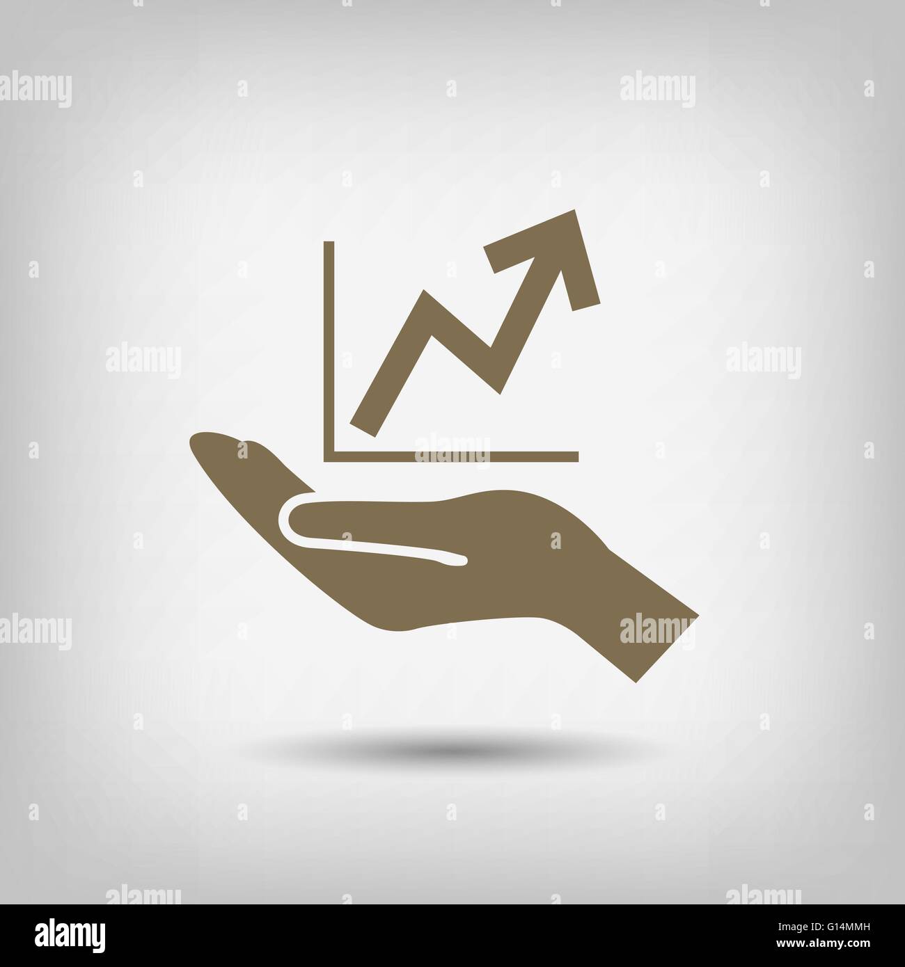 graph in hand icon Stock Vector Image & Art - Alamy