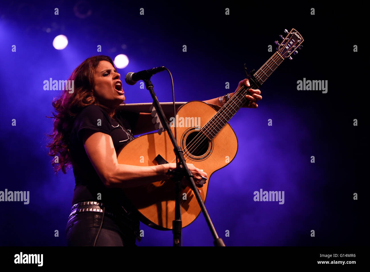 Nini Camps of Antigone Rising performs onstage at the Paramount on May 6, 2016 in Huntington, New York. Stock Photo