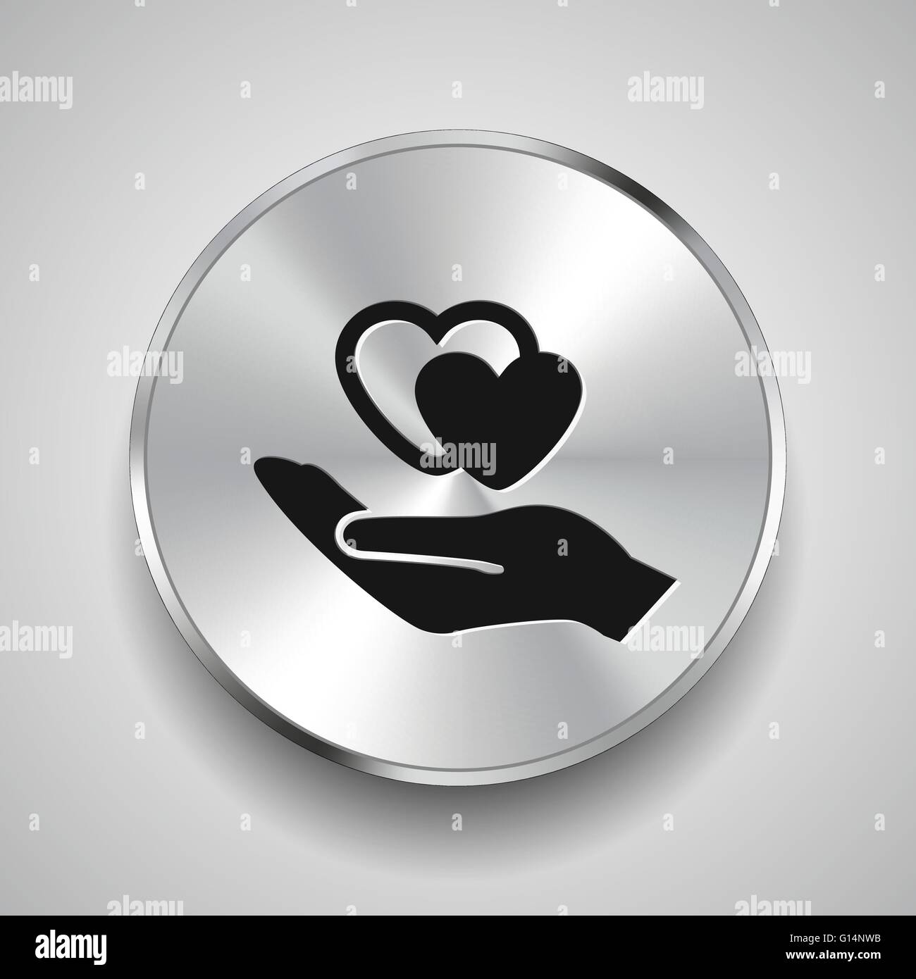 heart in hand icon Stock Vector Image & Art - Alamy