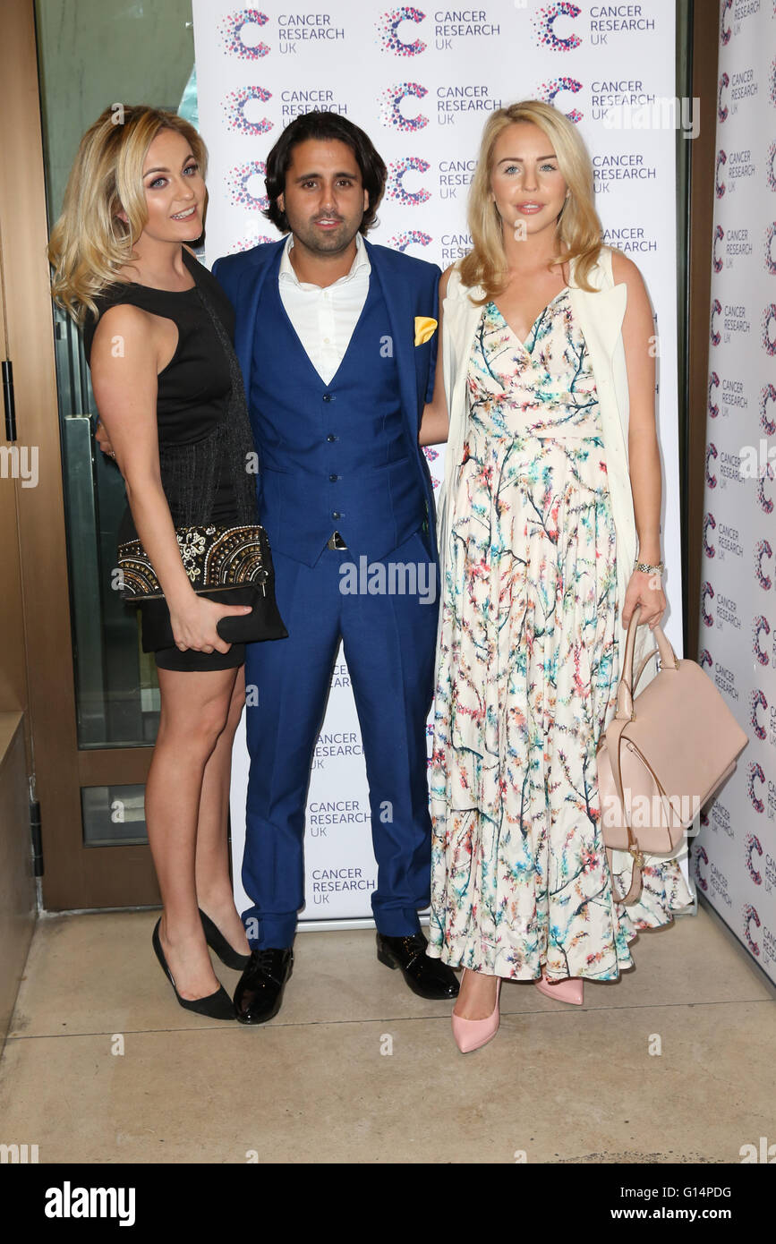 James Ingham's Jog-On to Cancer held at the Kensington Roof Gardens - Arrivals  Featuring: Georgia Bright, Liam Blackwell, Gatsby, Lydia Rose Bright, Lydia Bright Where: London, United Kingdom When: 07 Apr 2016 Stock Photo